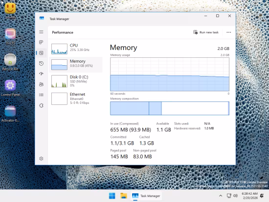 Windows 11 Pro Super Lite 26H2 Build 28020.1546 Trimed 11 Edition (Preview)