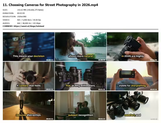 Street Photography Masterclass (2026)