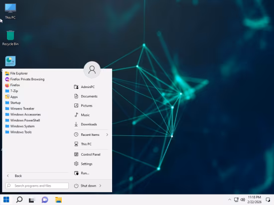 Windows 11 Pro Ultra Lite 25H2 Build 22000.918 MPB Porcelain Edition