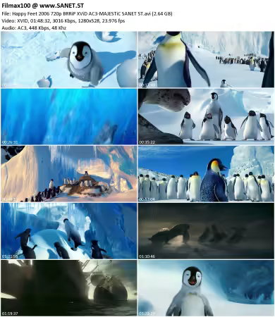 Happy Feet 2006 720p BRRiP XViD AC3-MAJESTiC