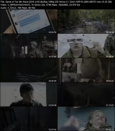The 5th Wave 2016 UHD BluRay 1080p DD Atmos 5.1 DoVi HDR10 x265-SM737