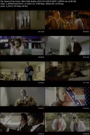 Pulp Fiction 1994 2160p BluRay HEVC DV HDR10 DDP 5.1-RiPRG