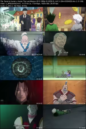 Hunter x Hunter The Last Mission 2013 1080p IQ WEB-DL AAC H264-HDSWEB
