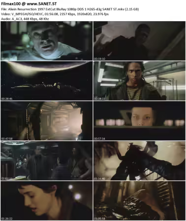 Aliein Resurrection 1997 ExtCut BluRay 1080p DD5.1 H265-d3g