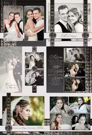 Wedding Photobook Template by EllaDesign - Together Forever