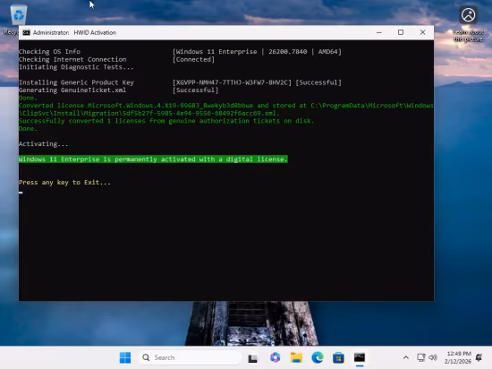 Windows 11 Enterprise/Iot Enterprise 25H2 Build 26200.7840 (No TPM Required) Multilingual Preactivated February 2026