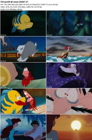The Little Mermaid 1989 720p XViD AC3-MAJESTiC
