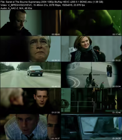 The Bourne Supremacy 2004 1080p BluRay HEVC x265 5.1 BONE