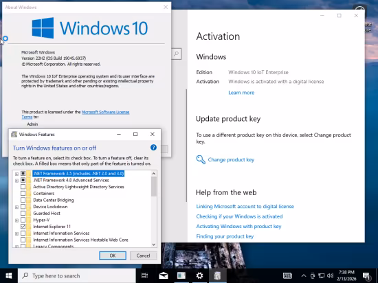 Windows 10 22H2 build 19045.6937 Aio 16in1 Preactivated February 2026