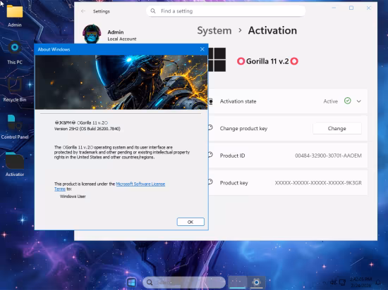 Windows 11 Iot Enterprise Lite 25H2 Build 26200.7840 GorillaOS v.2
