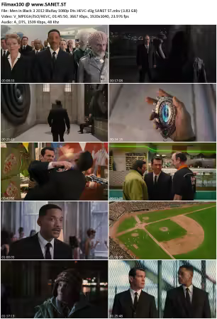 Men in Black 3 2012 BluRay 1080p Dts HEVC-d3g