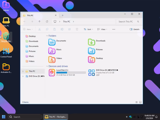 Windows 11 Pro Lite 26H1 Build 28000.1450 PaPirOS Edition (Preview)