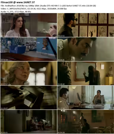 Andhadhun 2018 BluRay 1080p 10bit 2Audio DTS-HD MA 5 1 x265-beAst