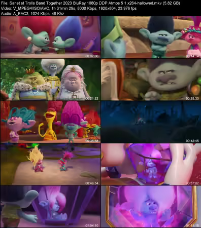 Trolls Band Together 2023 BluRay 1080p DDP Atmos 5.1 x264-hallowed