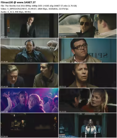 The Worlds End 2013 BRRip 1080p DD5.1 H265-d3g