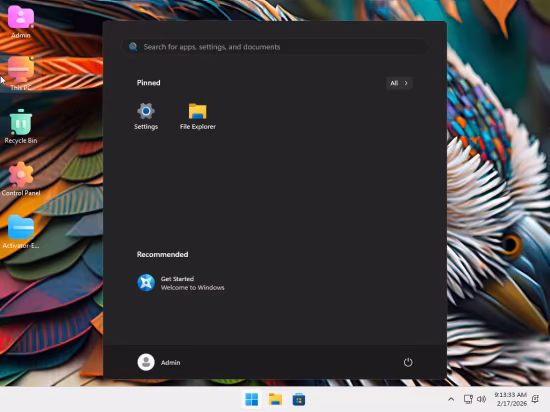 Windows 11 Pro Lite 25H2 Build 26200.7840 Aretha 11 Edition