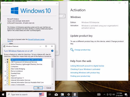 Windows 10 Enterprise/Iot Enterprise 22H2 Build 19045.6937 With Office 2024 Pro Plus Multilingual Preactivated February 2026