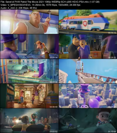 PAW Patrol The Movie 2021 1080p WEBRip 6CH x265 HEVC-PSA