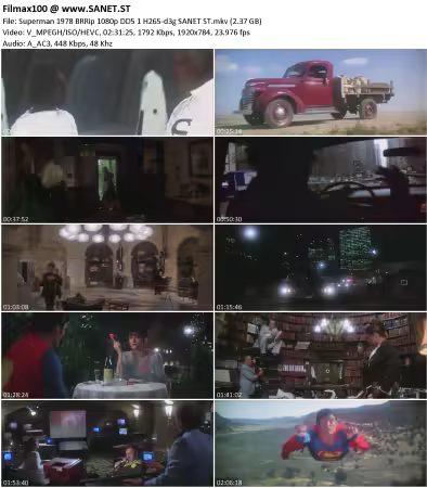 Superman 1978 BRRip 1080p DD5 1 H265-d3g