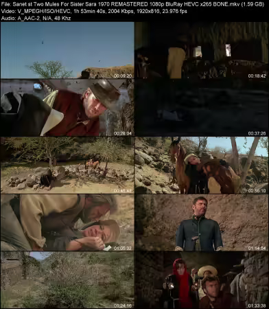 Two Mules For Sister Sara 1970 REMASTERED 1080p BluRay HEVC x265 BONE