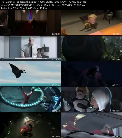 The Incredibles 2004 1080p BluRay x265-YAWNTiC