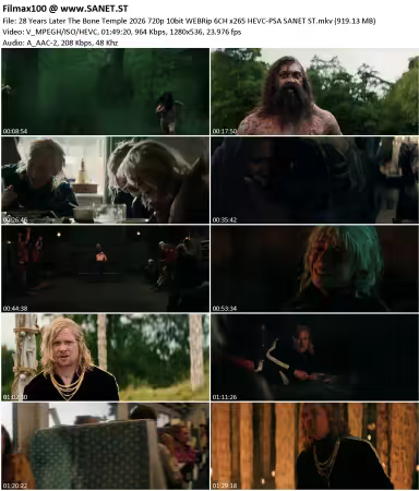 28 Years Later The Bone Temple 2026 720p 10bit WEBRip 6CH x265 HEVC-PSA