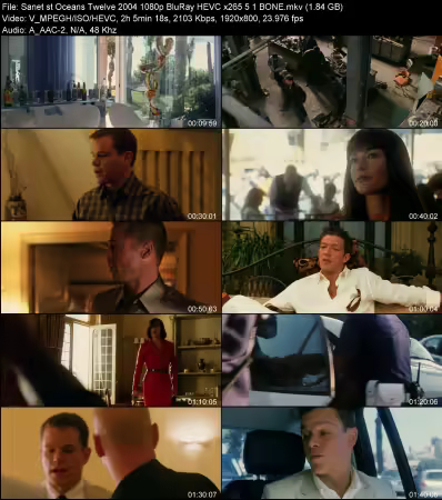 Oceans Twelve 2004 1080p BluRay HEVC x265 5.1 BONE