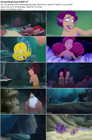 The Little Mermaid 3 Ariels Beginning 2008 720p XViD AC3-MAJESTiC