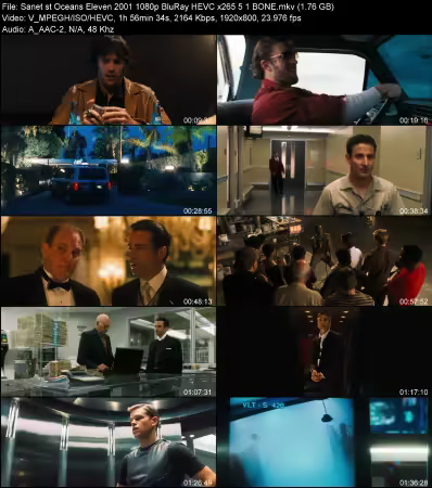 Oceans Eleven 2001 1080p BluRay HEVC x265 5.1 BONE