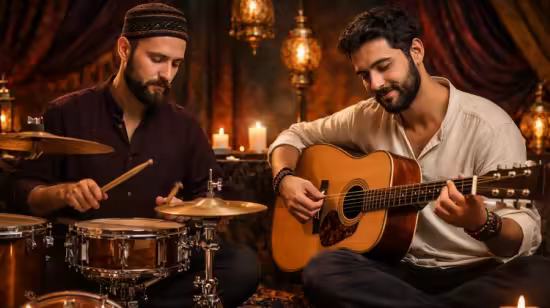 Middle eastern/Arabic worship rhythms on the guitar &amp; Drums