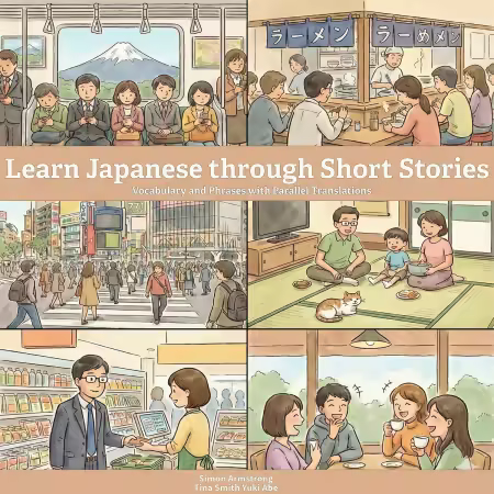 Learn Japanese Through Short Stories: Vocabulary and Phrases with Parallel Translations (Audiobook)