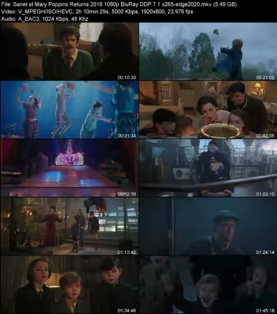 Mary Poppins Returns 2018 1080p BluRay DDP 7.1 x265-edge2020