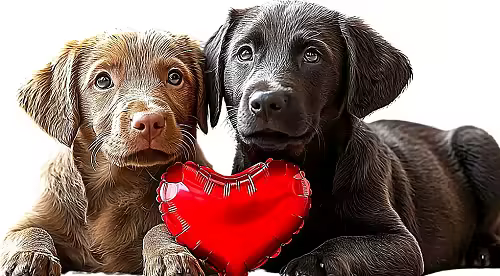 Valentine Animals - Stock images