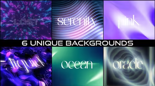 Videohive - 6 Unique Backgrounds 62173635 - Apple Motion 5, Final Cut Pro X