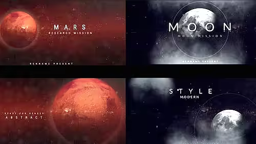 Videohive - Planet Mars-Moon Mission 62213926 - Apple Motion 5, Final Cut Pro X
