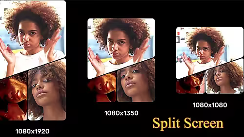 Videohive - Vertical Split Screen – 3 Frames 62153234 - Apple Motion 5, Final Cut Pro X
