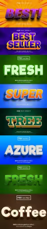 Psd text effect set vol 132