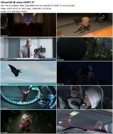 The Incredibles 2004 720p BRRiP XViD AC3-MAJESTiC