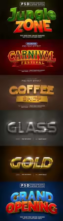 Psd text effect set vol 134
