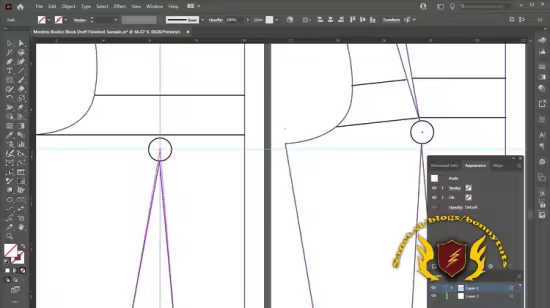 Draft a Basic Bodice Block Using Adobe Illustrator