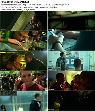 Project Almanac 2015 2160p 4K WEB x265 10bit AAC5.1-YTS