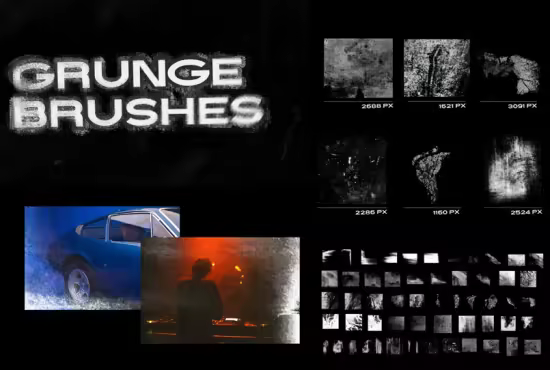 15 Grunge Brushes for Photoshop