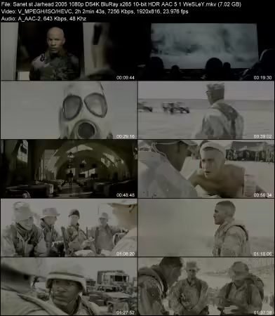 Jarhead 2005 1080p DS4K BluRay x265 10-bit HDR AAC 5.1 WeSLeY