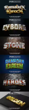 Psd text effect set vol 133