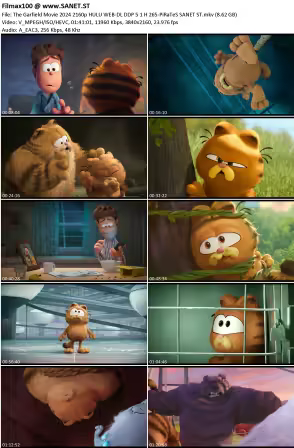 The Garfield Movie 2024 2160p HULU WEB-DL DDP 5.1 H 265-PiRaTeS