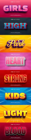 Psd text effect set vol 111