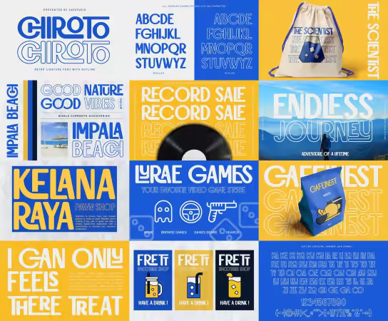 Chiroto - Retro Ligatures Font