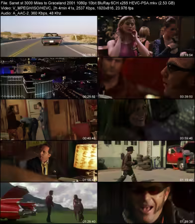 3000 Miles to Graceland 2001 1080p 10bit BluRay 6CH x265 HEVC-PSA