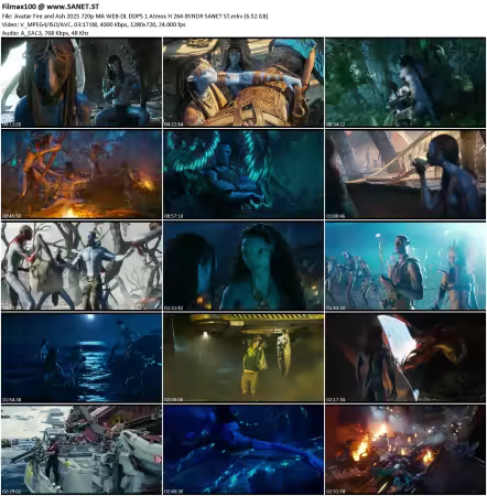 Avatar Fire and Ash 2025 720p MA WEB-DL DDP5.1 Atmos H264-BYNDR