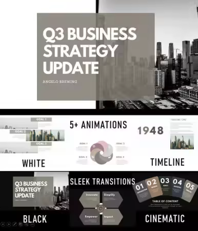 Eclipse - Ultra-Modern Black &amp; White PowerPoint Presentation Template